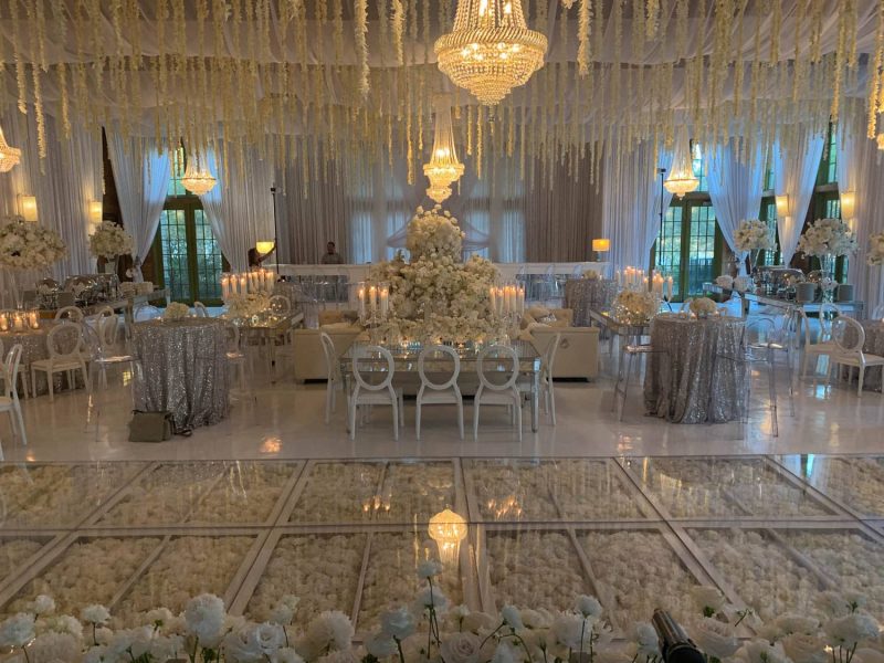 Clear Floral Dance Floors