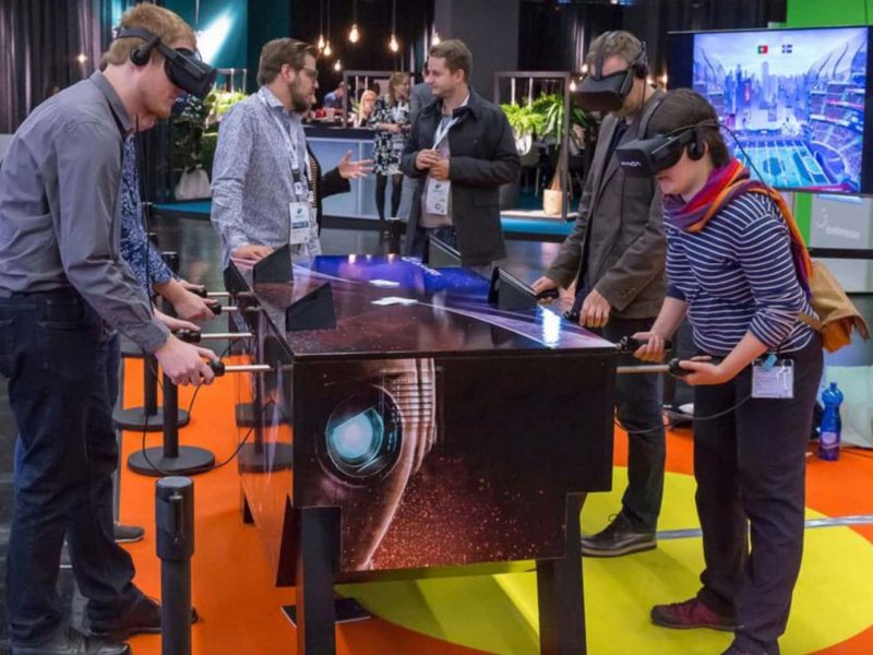 Virtual Reality VR Foosball