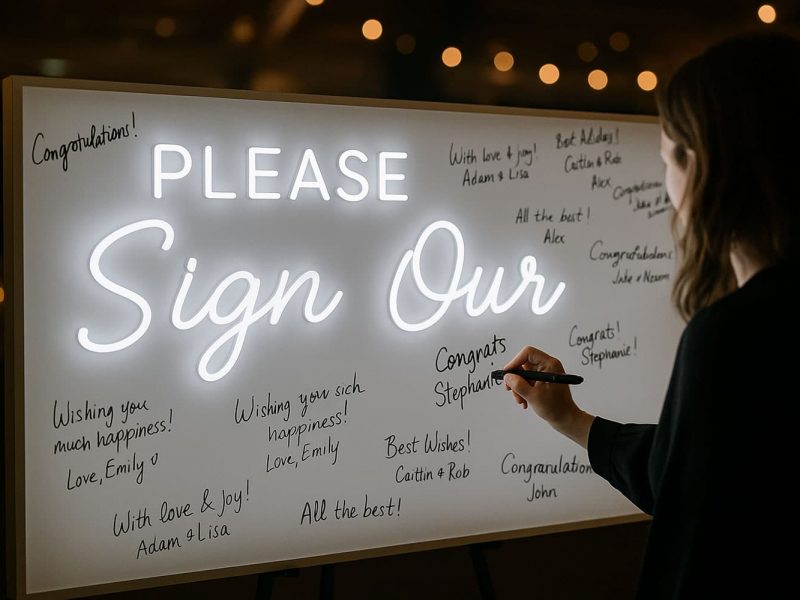 LED Signing Wall